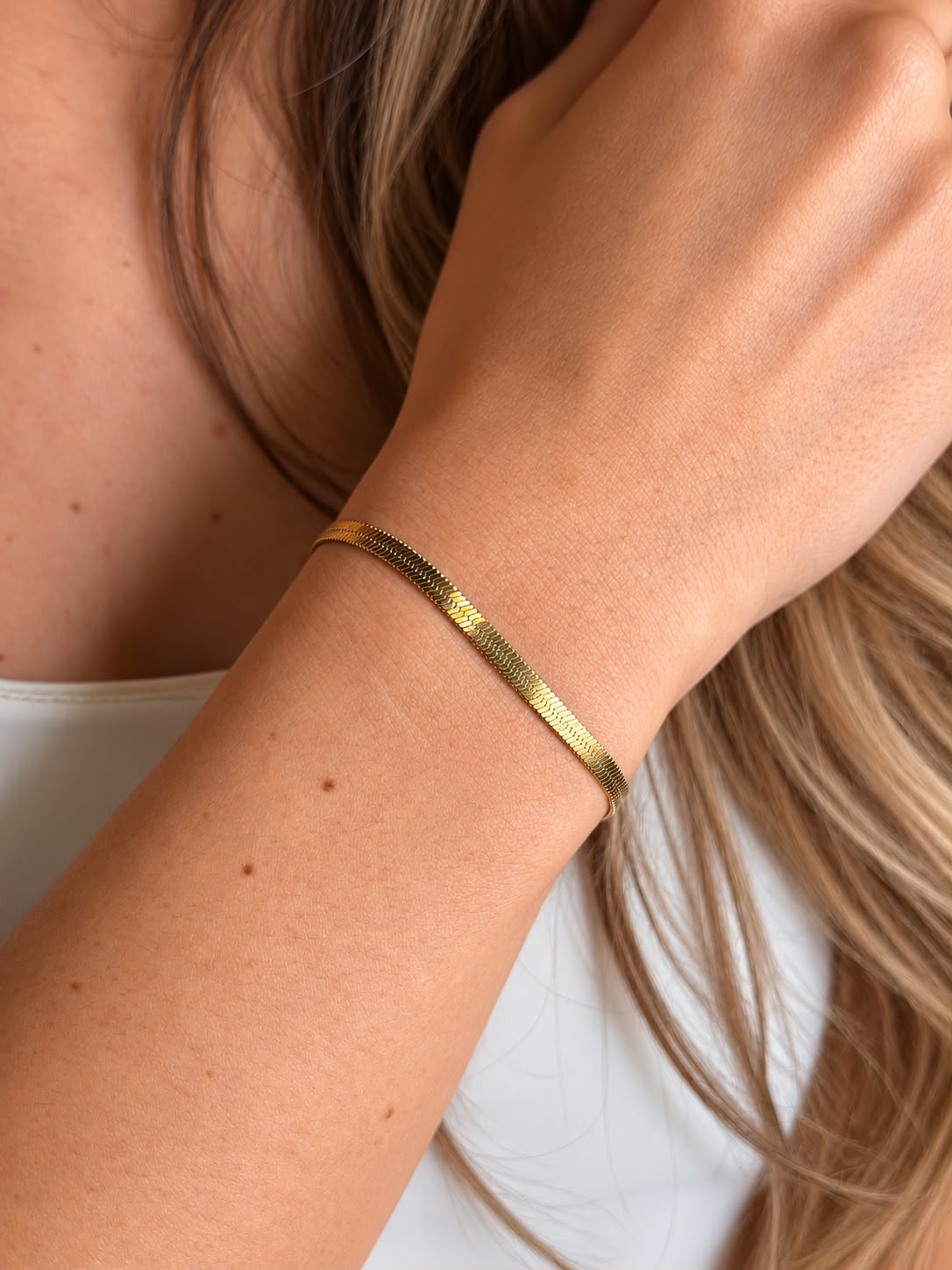 Pulseira Skin Gold Steel