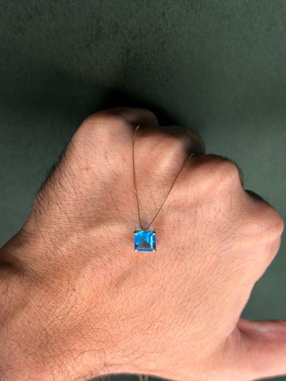 Colar Quadradinho Dubai OURO 18K