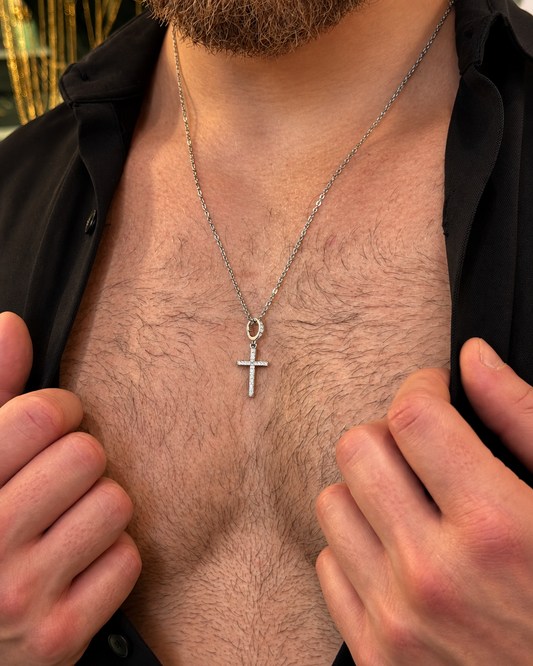 Colar Halo Cross