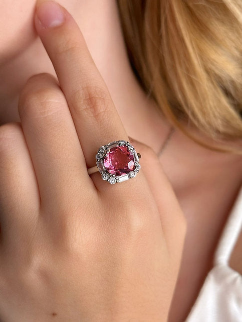 Anel Queen Rosa Pink