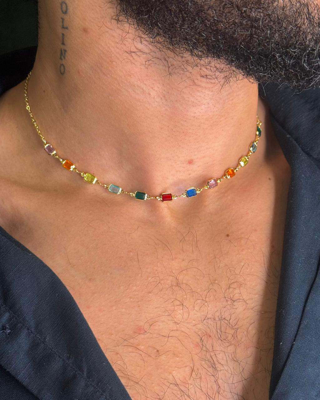 Choker Colors Silver