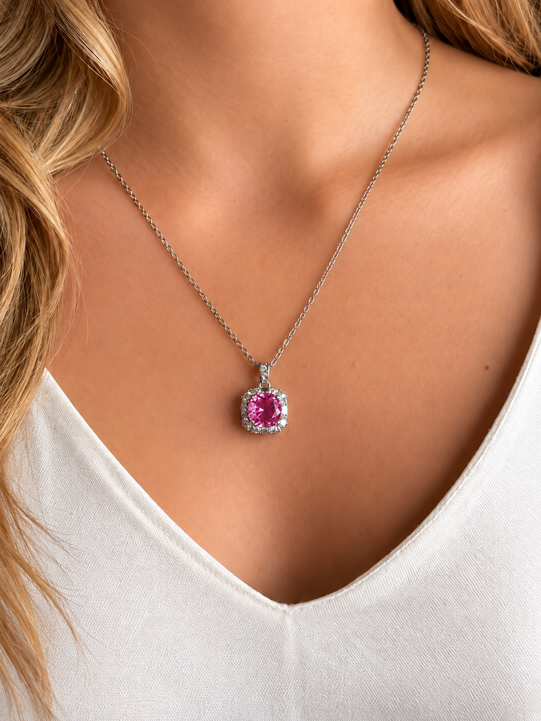Colar Queen Rosa Pink