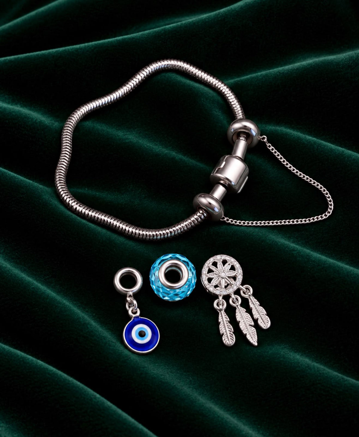 Kit Pulseira Berloques - Tipo 13