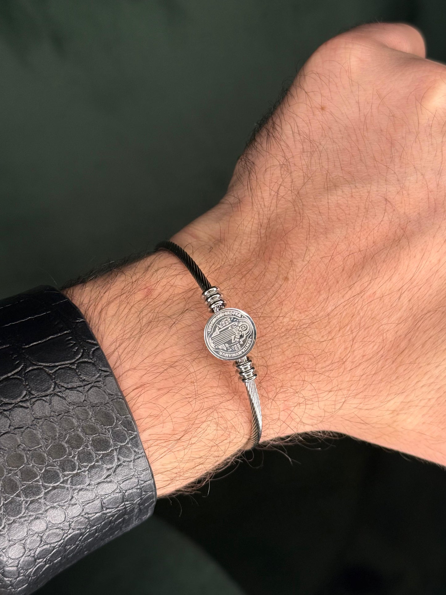 Bracelete São Bento Steel (Ajustável)